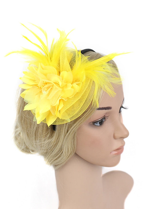 Hair Clip Chic & Modern Party Pure Color Headwear / Yellow / Purple / Fall / Winter / Spring for Women