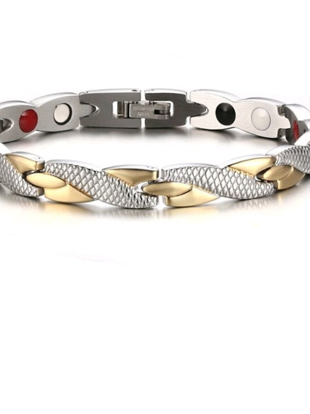 Chain Bracelet Classic Fashion Fashion Simple Alloy Bracelet Jewelry Silver / Black / As Picture For Gift Daily for Women