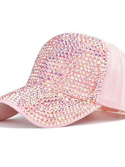 1pcs Summer Ladies Baseball Cap Wild Spring and Autumn Rhinestone Caps Fashion Personality Street Highlights Hip-hop Hats for Women