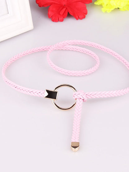 Belt PU Green White Black Gray Pink Skinny Belt Outdoor Dailywear Daily Holiday Pure Color / Spring / Summer / Fall / Winter / Coffee for Women