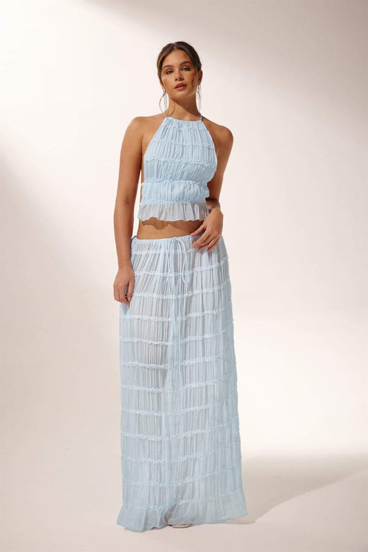 Conjunto plisado sin espalda Rosalie