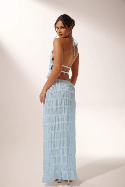 Conjunto plisado sin espalda Rosalie