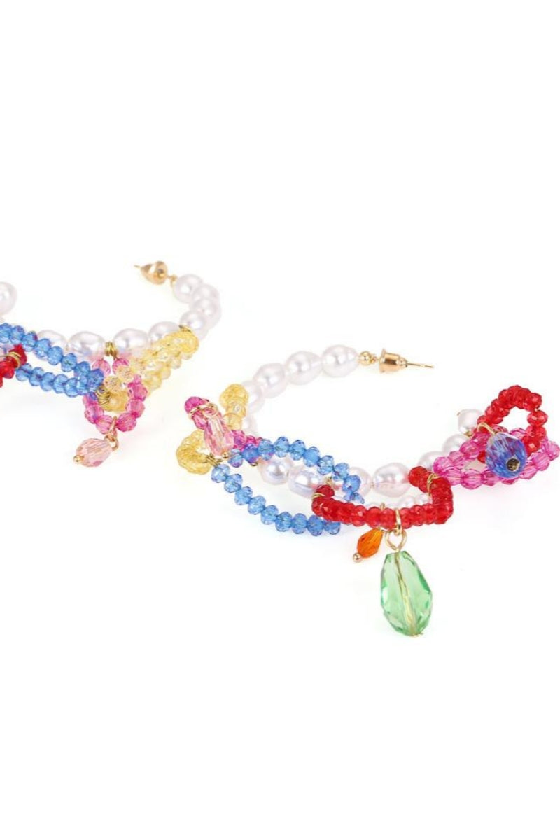 Pendientes de borlas con cuentas Rox