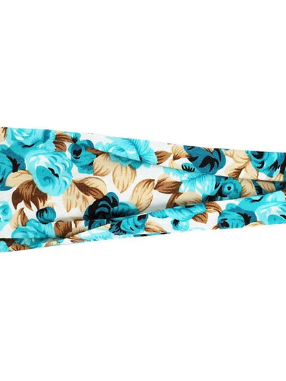 europe and the united states cross-border fashion sports hairband yoga bundle sweat-absorbing headband new ladies wide-brimmed printed headwear for Women