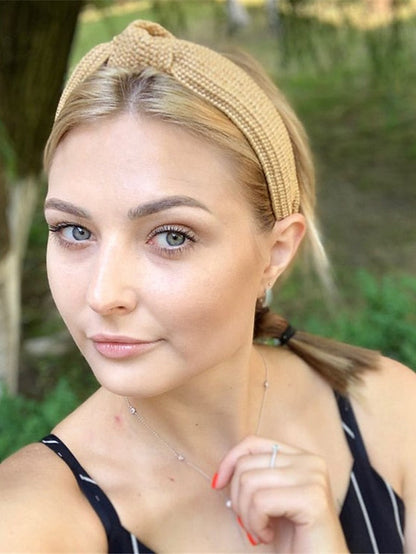 1PC Headbands Weaved Grass Nature Summer Headband For Daily Holiday for Women