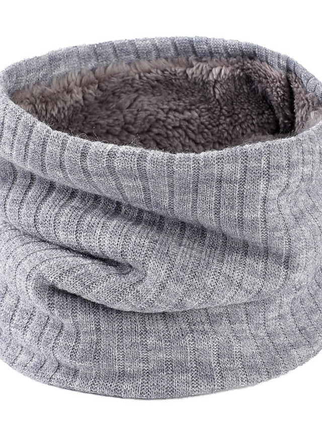 Infinity Scarf Party Black Scarf Pure Color Red Khaki Fall Winter Unisex for Women