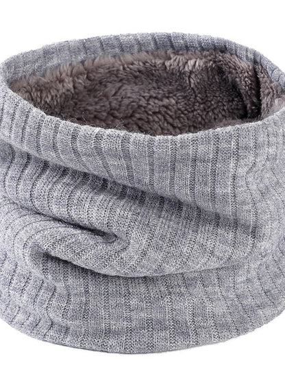 Infinity Scarf Party Black Scarf Pure Color Red Khaki Fall Winter Unisex for Women