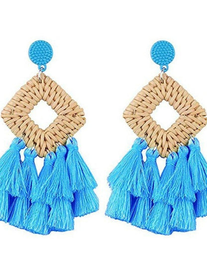 Earrings Ethnic Style Street Pure Color Earring for Women