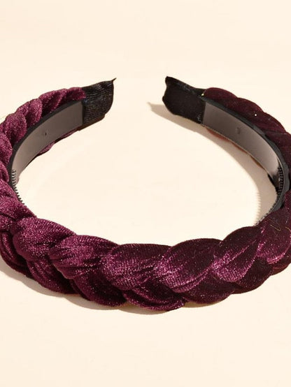 1PC Headbands Headband For Wedding Party Evening Crossover Fabric grey toothed pink toothed wine red toothed for Women