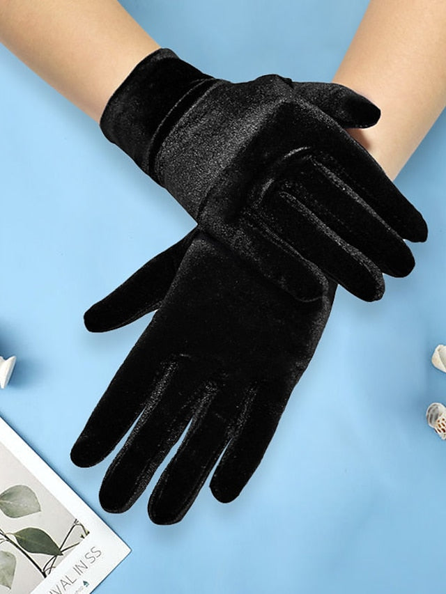 Warm Winter Gloves Gift Daily Solid / Plain Color Polyester Acrylic Fibers Simple Bridal Gloves Sexy 1 Pair for Women