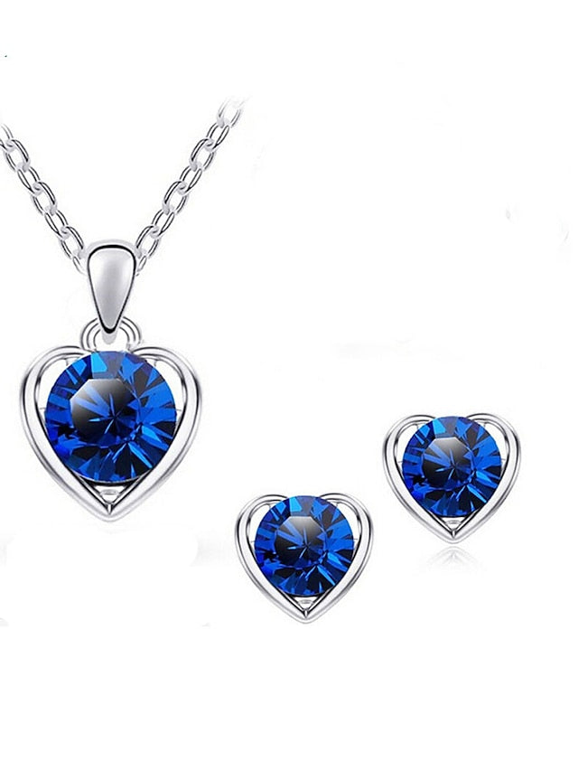 necklace Fashion Outdoor Heart Jewelry Sets for Women