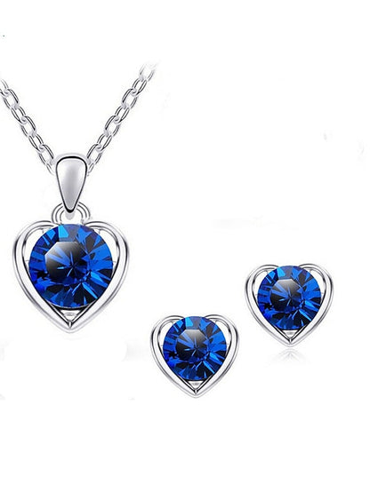 necklace Fashion Outdoor Heart Jewelry Sets for Women