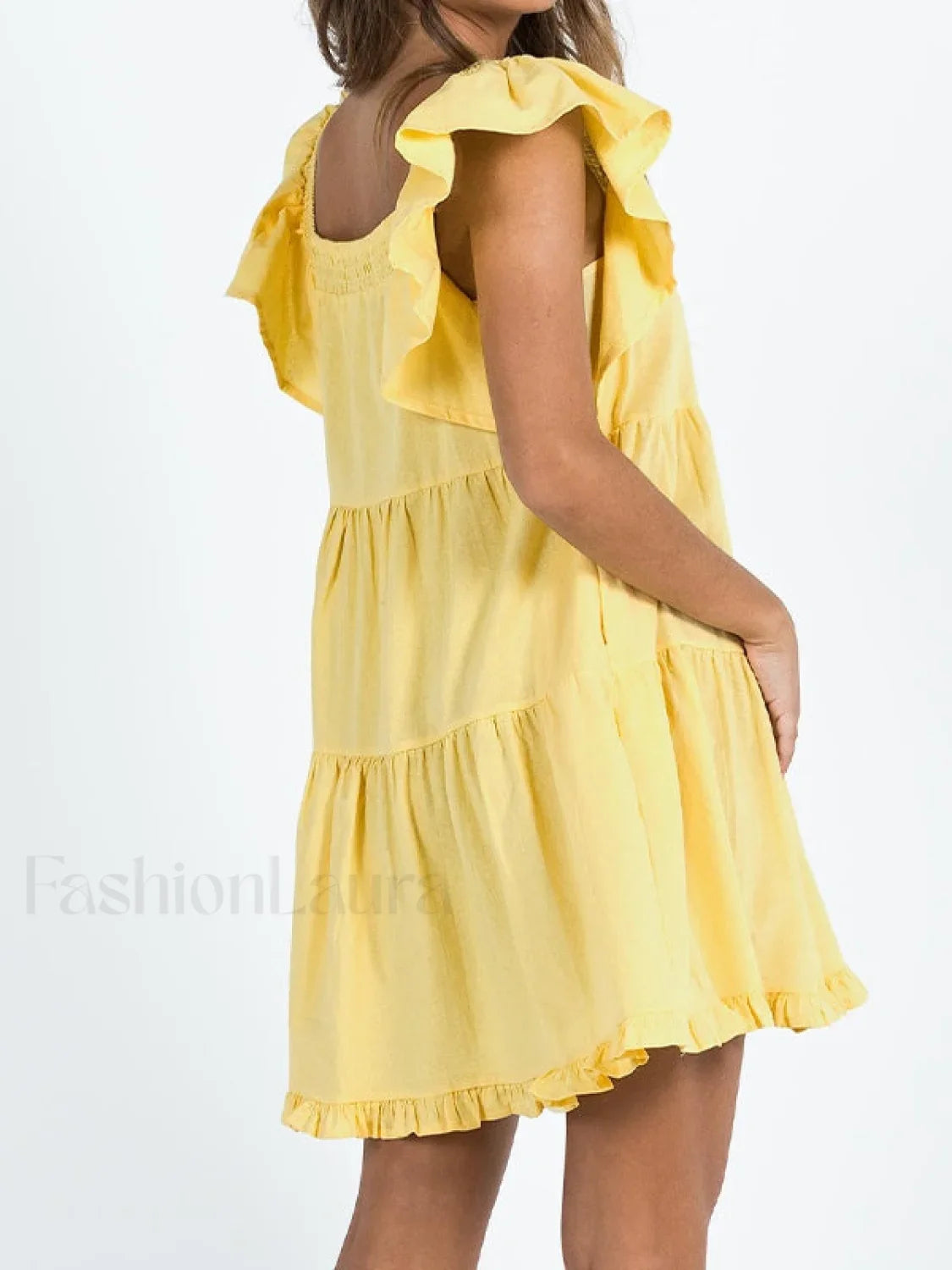 Ruffle Tiered Mini Dress