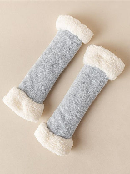 Leg Warmers Boot Cuffs Thick Winter Warm Socks Home Daily Solid Color Polyester Spandex Basic Classic Warm Casual 1 Pair for Women