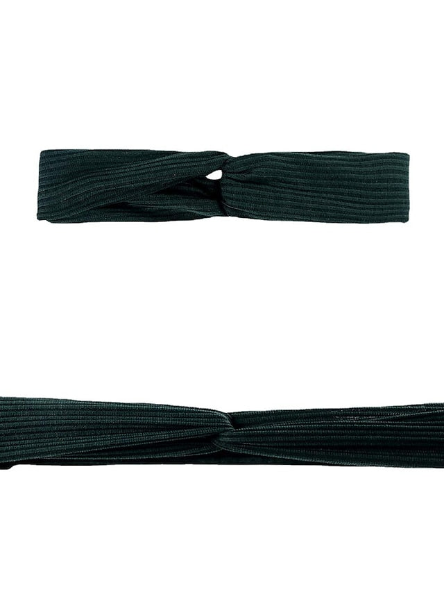 Women Twist Knotted Boho Stretchy Hair Bands Cross Turban for Women