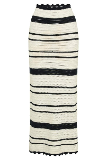 Conjunto de rayas de crochet Sandra