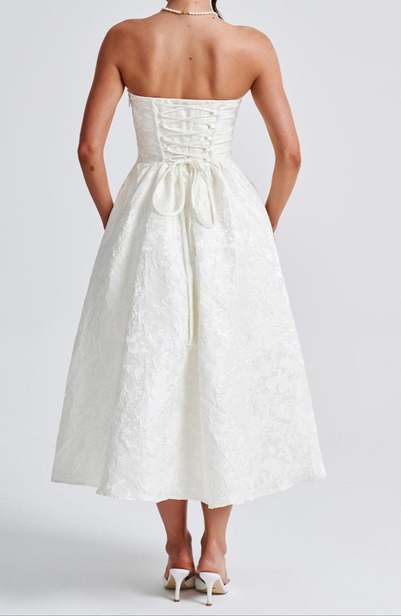 Lara Midi Dress - Ivory