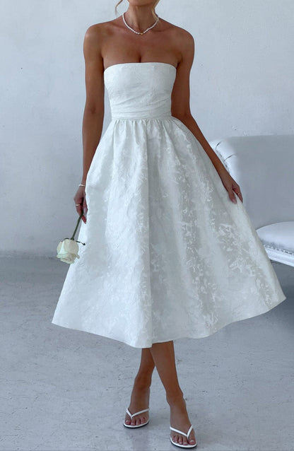 Lara Midi Dress - Ivory