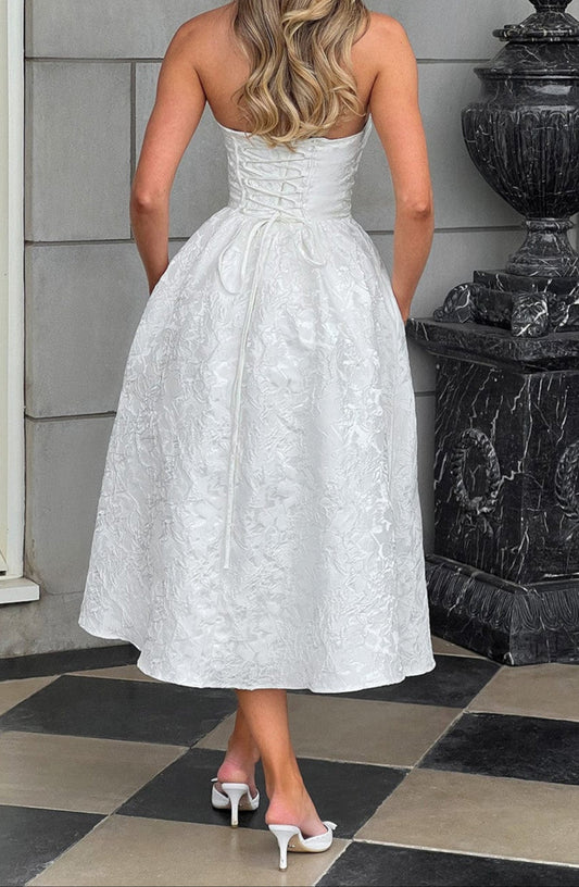 Lara Midi Dress - Ivory