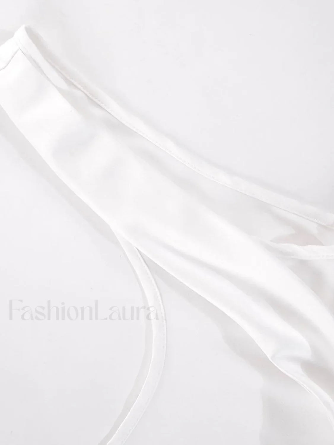 Satin Draped Lace Bralette Top