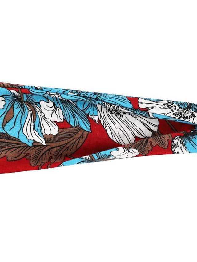 europe and the united states cross-border fashion sports hairband yoga bundle sweat-absorbing headband new ladies wide-brimmed printed headwear for Women