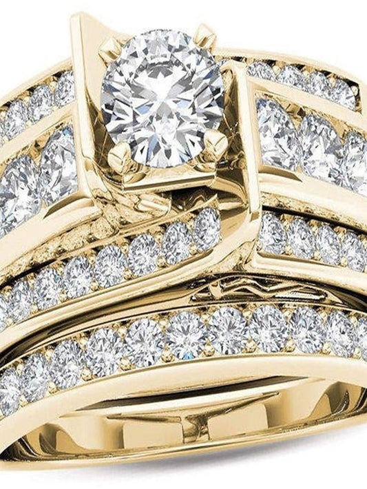 1PC Ring For AAA Cubic Zirconia Party Evening Street Gift Alloy for Women