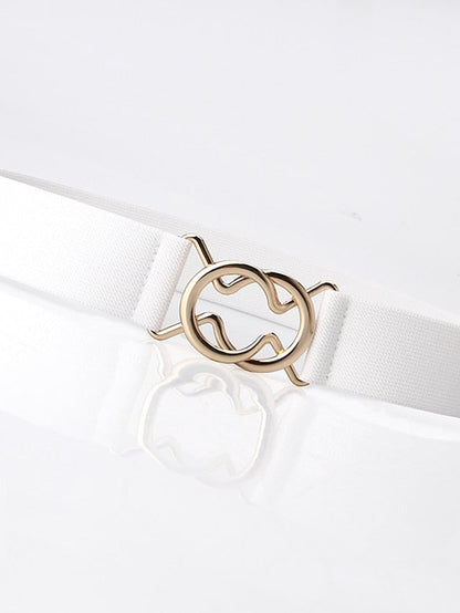 Belt Alloy White Black Gray Pink Camel Wide Belt Outdoor Dailywear Daily Holiday Pure Color / Spring / Summer / Fall / Winter / Coffee for Women