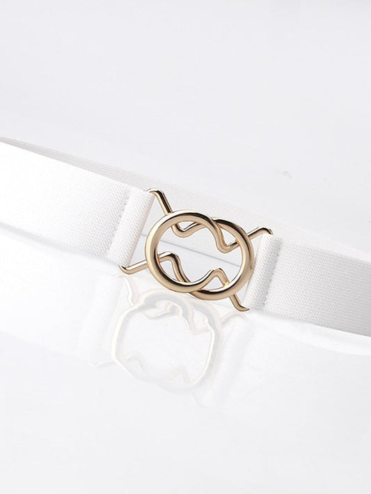 Belt Alloy White Black Gray Pink Camel Wide Belt Outdoor Dailywear Daily Holiday Pure Color / Spring / Summer / Fall / Winter / Coffee for Women