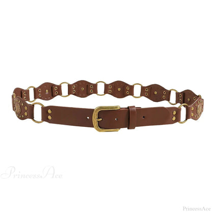 Seasoning Female Gothic Rivet Slim-Fit Belt