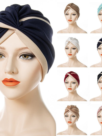 Turban Home Daily Holiday Patchwork Quilted Polyester Casual Sweet Casual Casual / Daily Convenient 1 pcs for Women