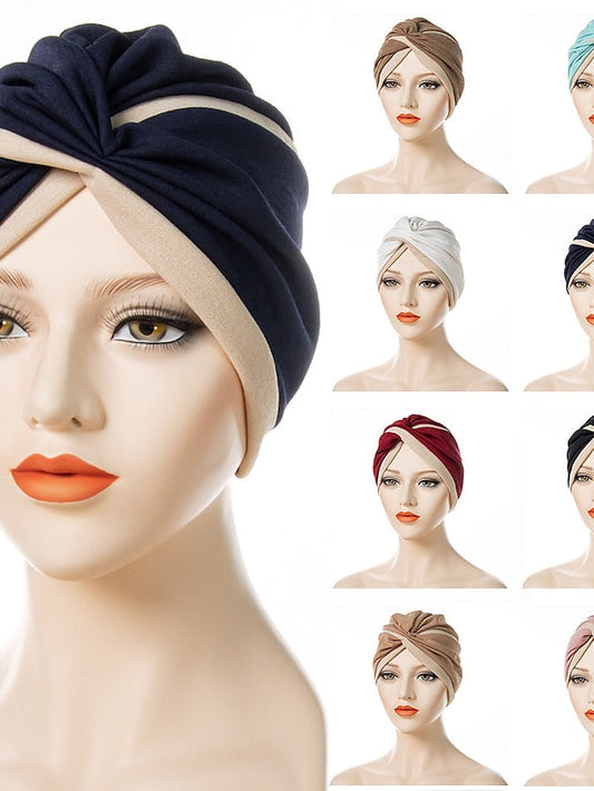 Turban Home Daily Holiday Patchwork Quilted Polyester Casual Sweet Casual Casual / Daily Convenient 1 pcs for Women