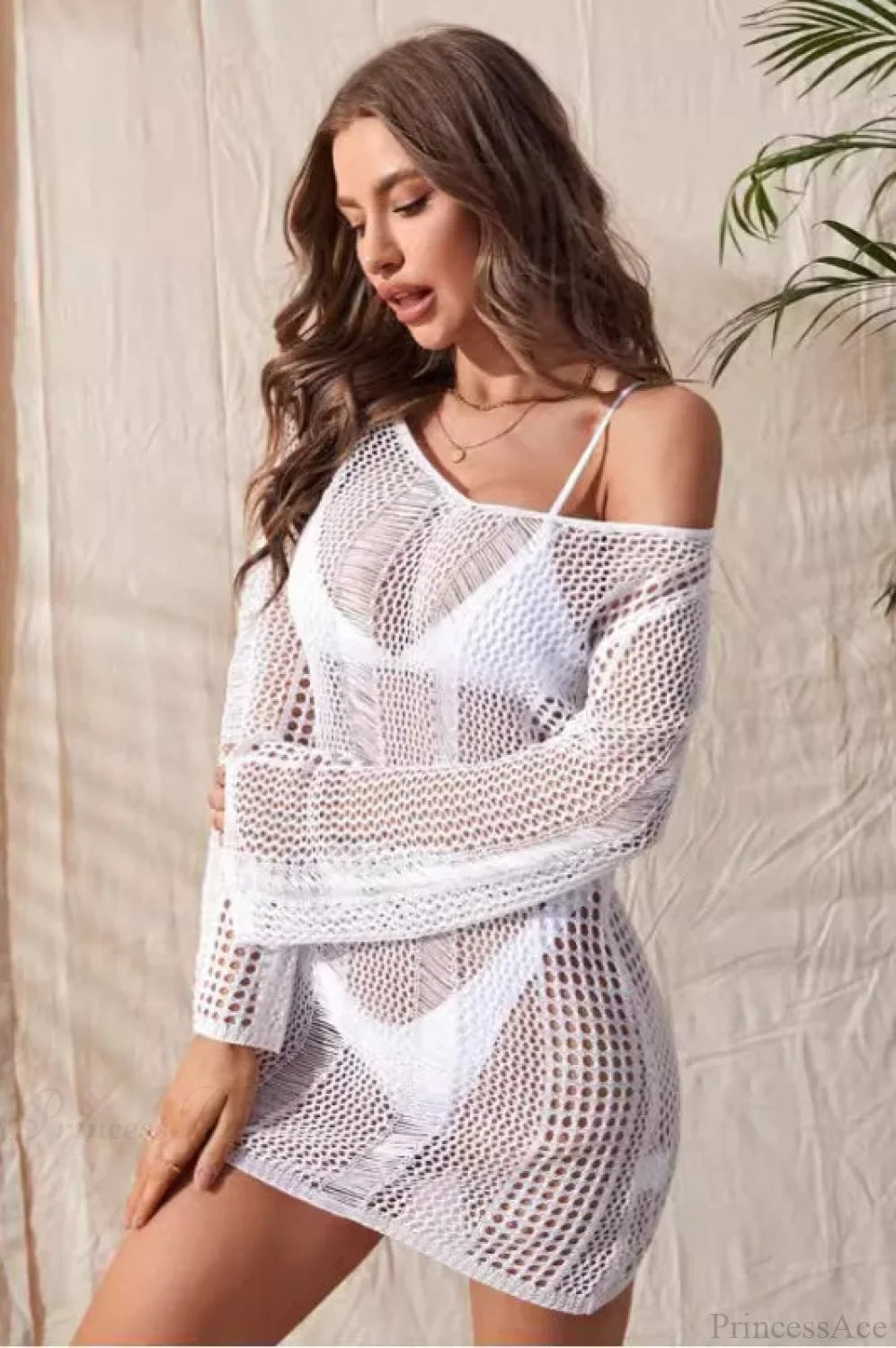 Sexy Sheer Chiffon V-Neck Blouse