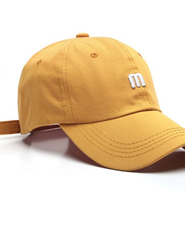 Men's Sun Hat Baseball Hat Daily Holiday Solid / Plain Color Cotton Sports & Outdoors Simple Breathability Casual / Daily 1 pcs for Women