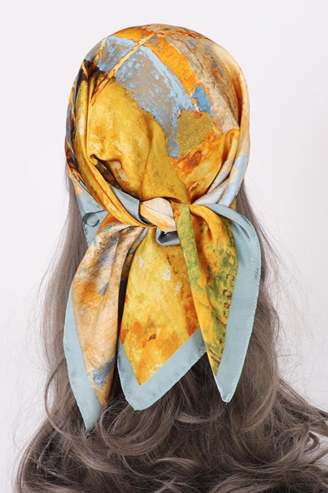 Pañuelo con estampado de paisaje de Sharon