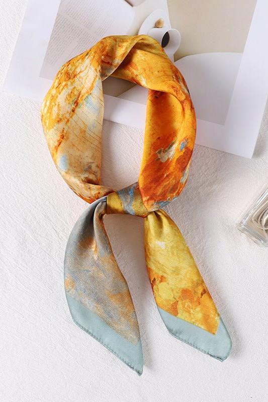 Pañuelo con estampado de paisaje de Sharon