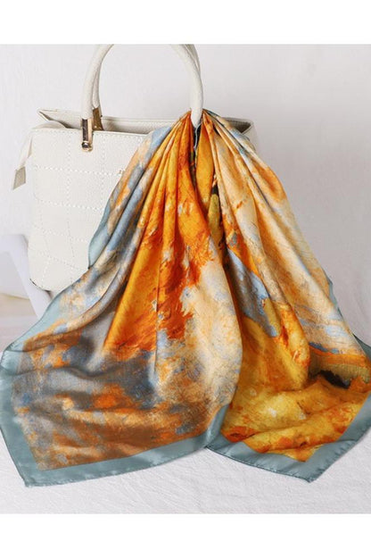 Pañuelo con estampado de paisaje de Sharon