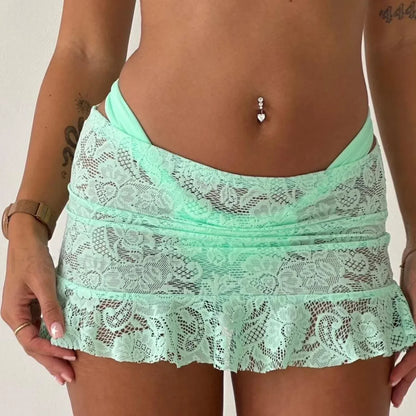 Sheer Lace Mermaid Skirt