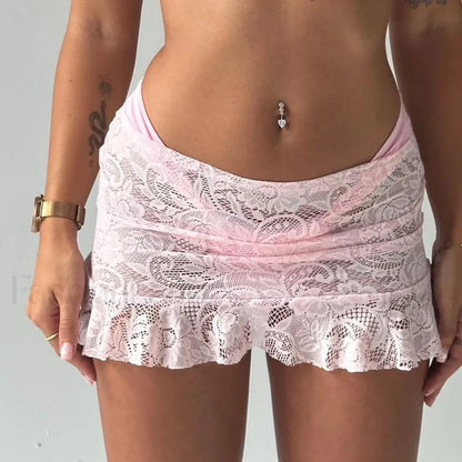 Sheer Lace Mermaid Skirt