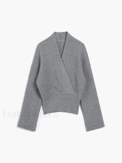 She's Effortless Graceful Wrap Sweater