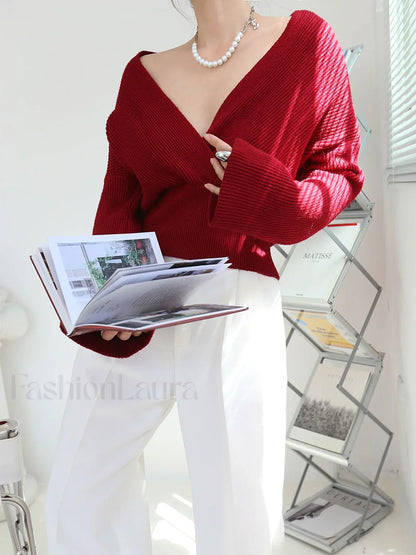 She's Effortless Wrap Sweater