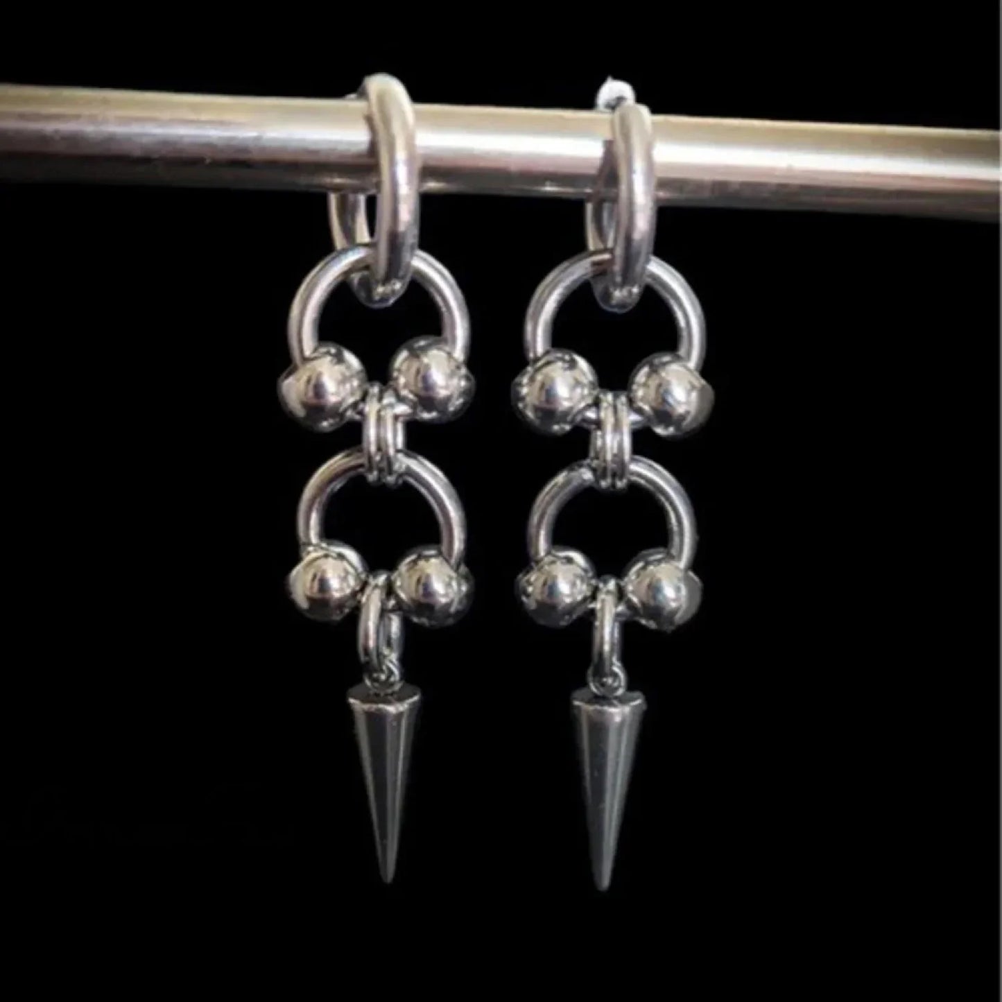 Shiny Saturn 316L Stainless Steel Stud Earring