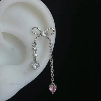 Shiny Saturn 316L Stainless Steel Stud Earring