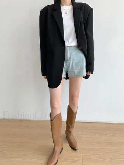 Single Breasted Graceful Essential Blazer