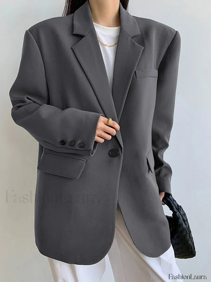 Single Breasted Graceful Essential Blazer