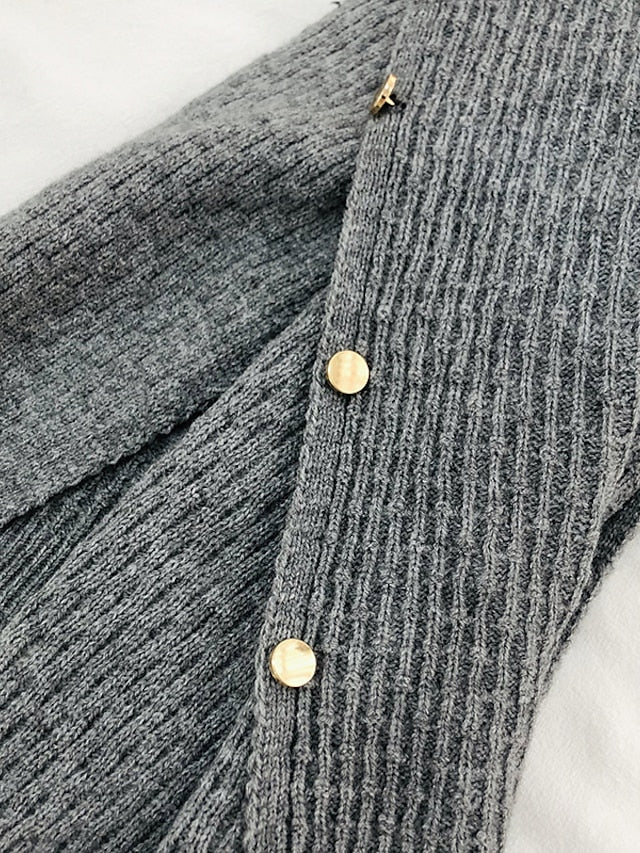 New Autumn Winter Women Ladies Thick Knitting Cape Coat Warm Poncho Oblique Stripe Coat Bohemian Shawl Scarf Solid Women Scarf for Women