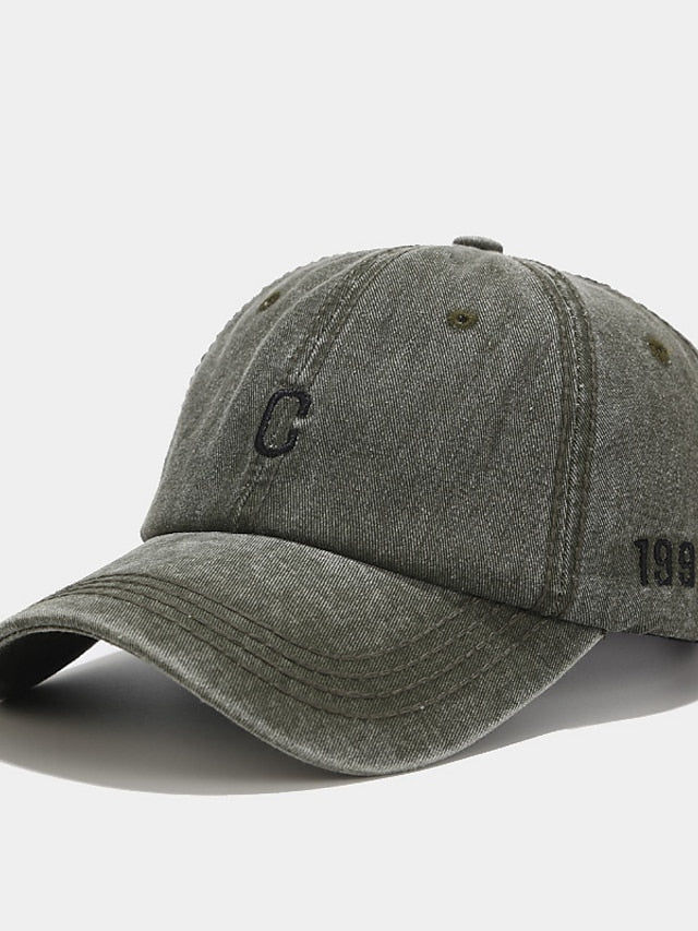 1pcs Embroidery Plain Baseball Hats Washed Cotton Cap For Men Women Adjustable Snapback Caps Baseball Cap Letter Dad Hat for Women