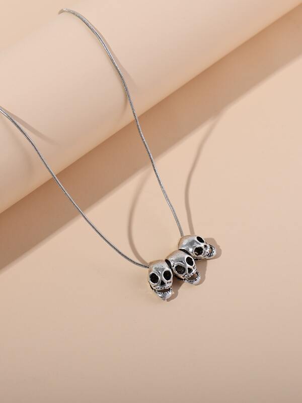 Skull Charm Necklace for Women