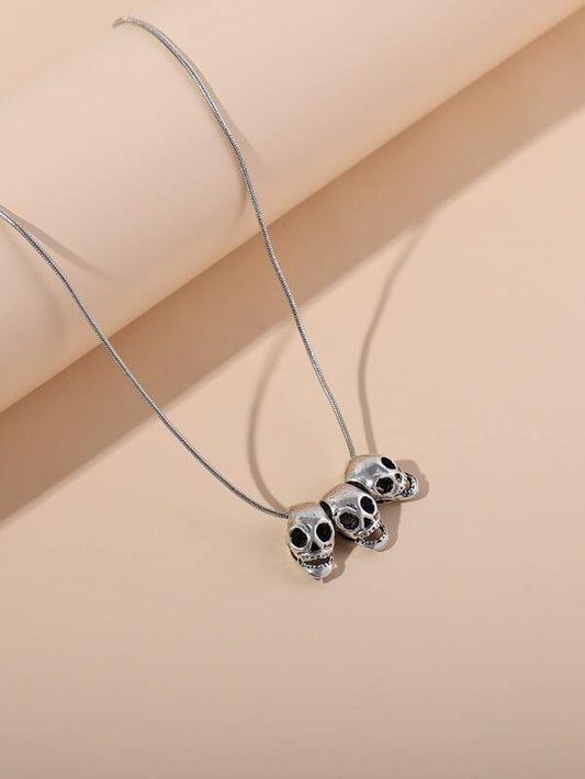 Skull Charm Necklace for Women