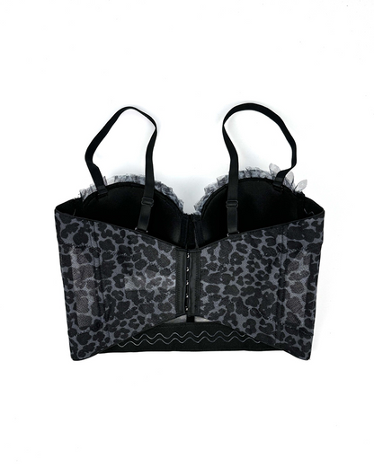 Leopard Print Lace Bra