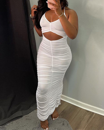 Sling Pleated Dress